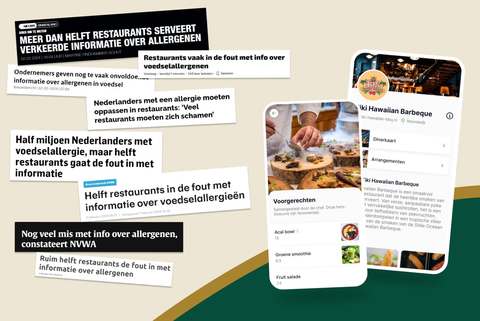 Digitale allergenenkaart voor horeca: de NVWA voert controles uit